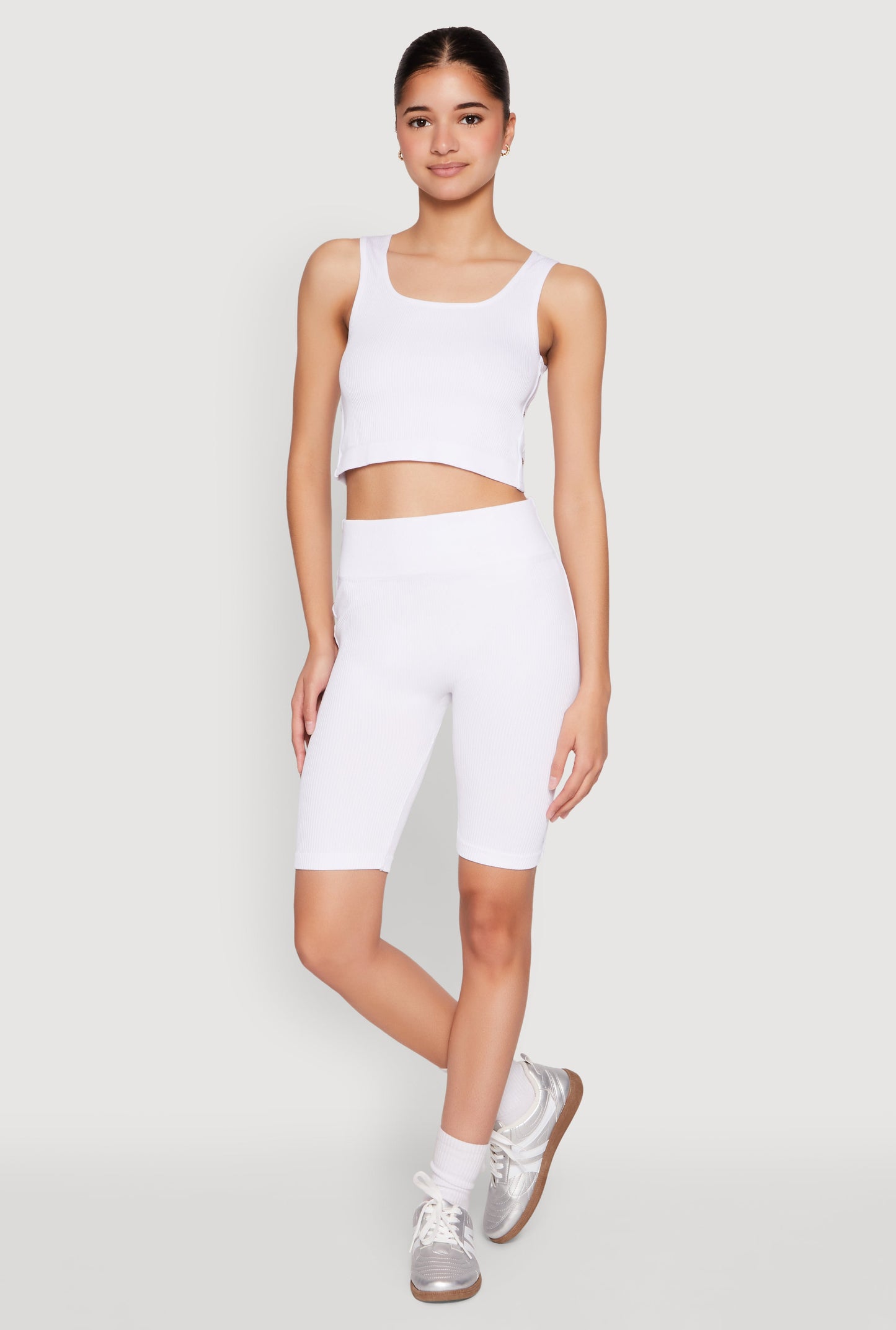 Grommet Side Biker Shorts