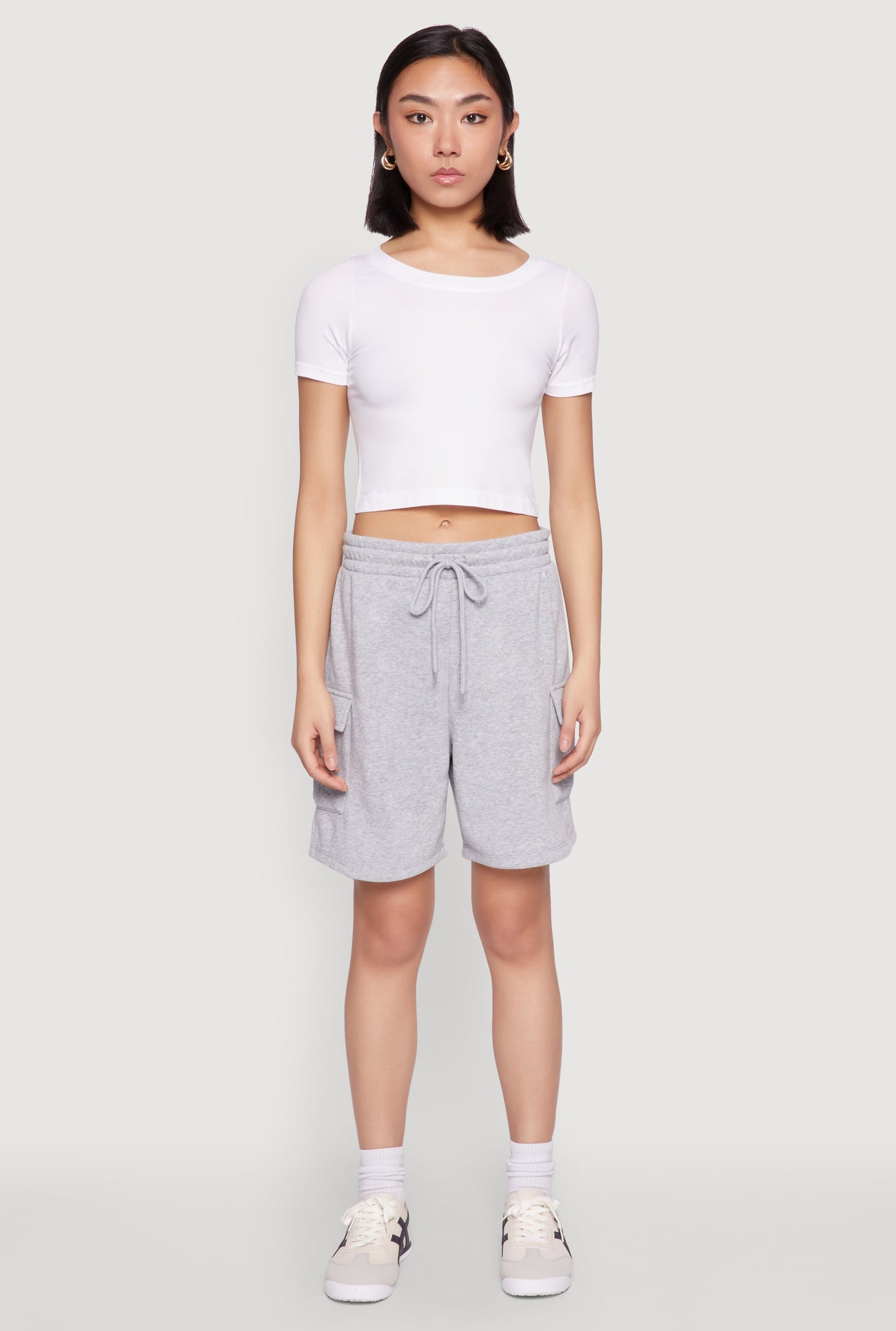 Cargo Pocket Drawstring Sweatshorts