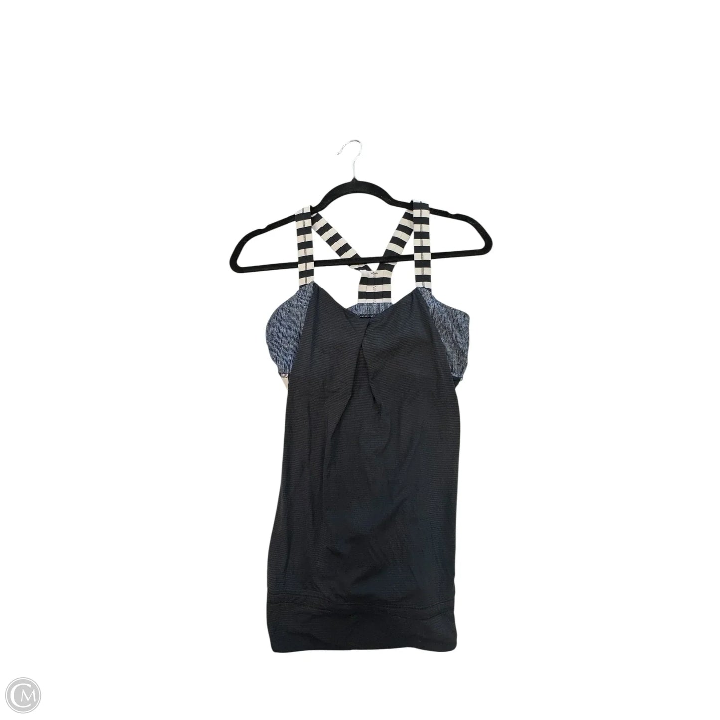 Athletic Tank Top By Lululemon In Black & White, Size: S