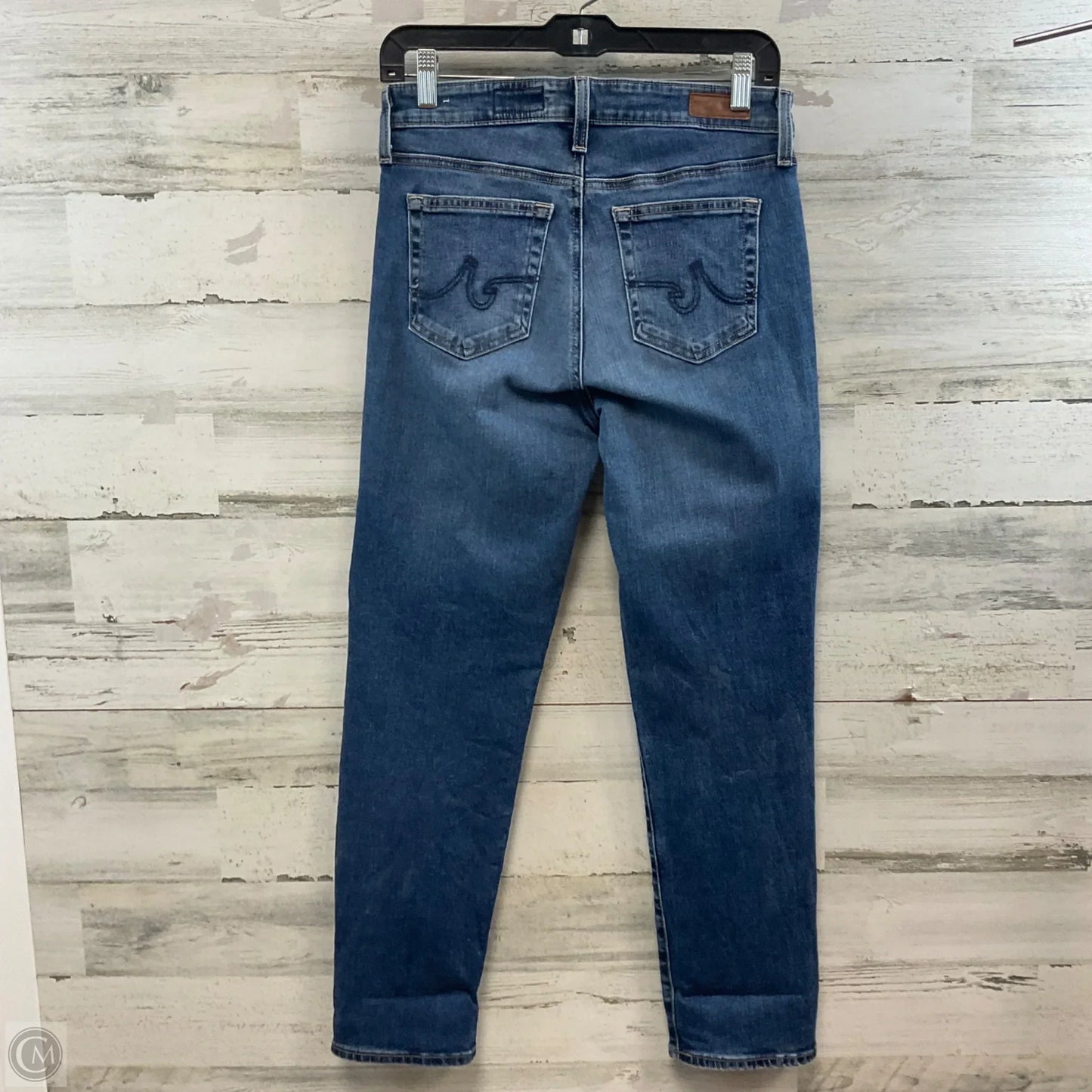 Jeans Straight By Ag Jeans In Blue Denim, Size: 6