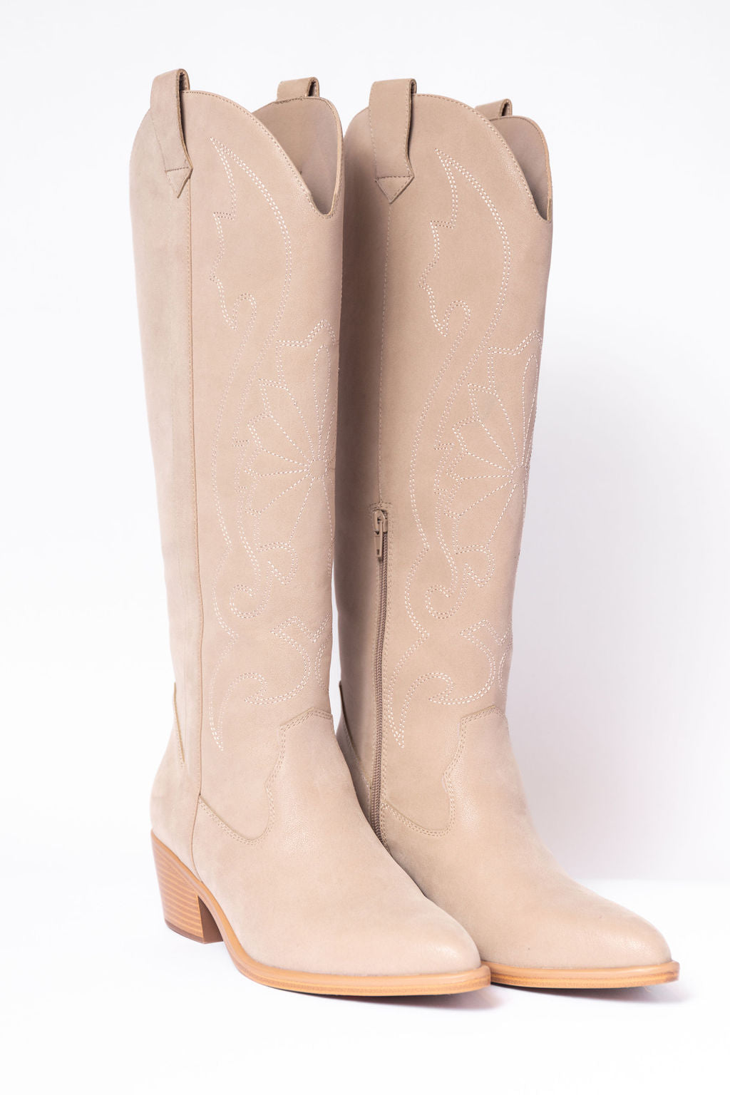 Shania Tan Tall Cowboy Boots