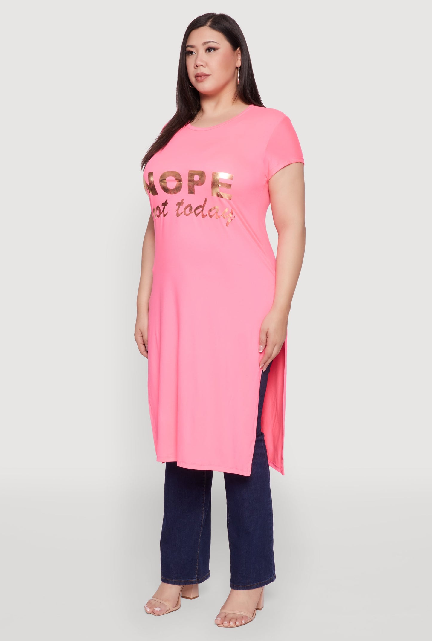Plus Size Nope Not Today Maxi Top