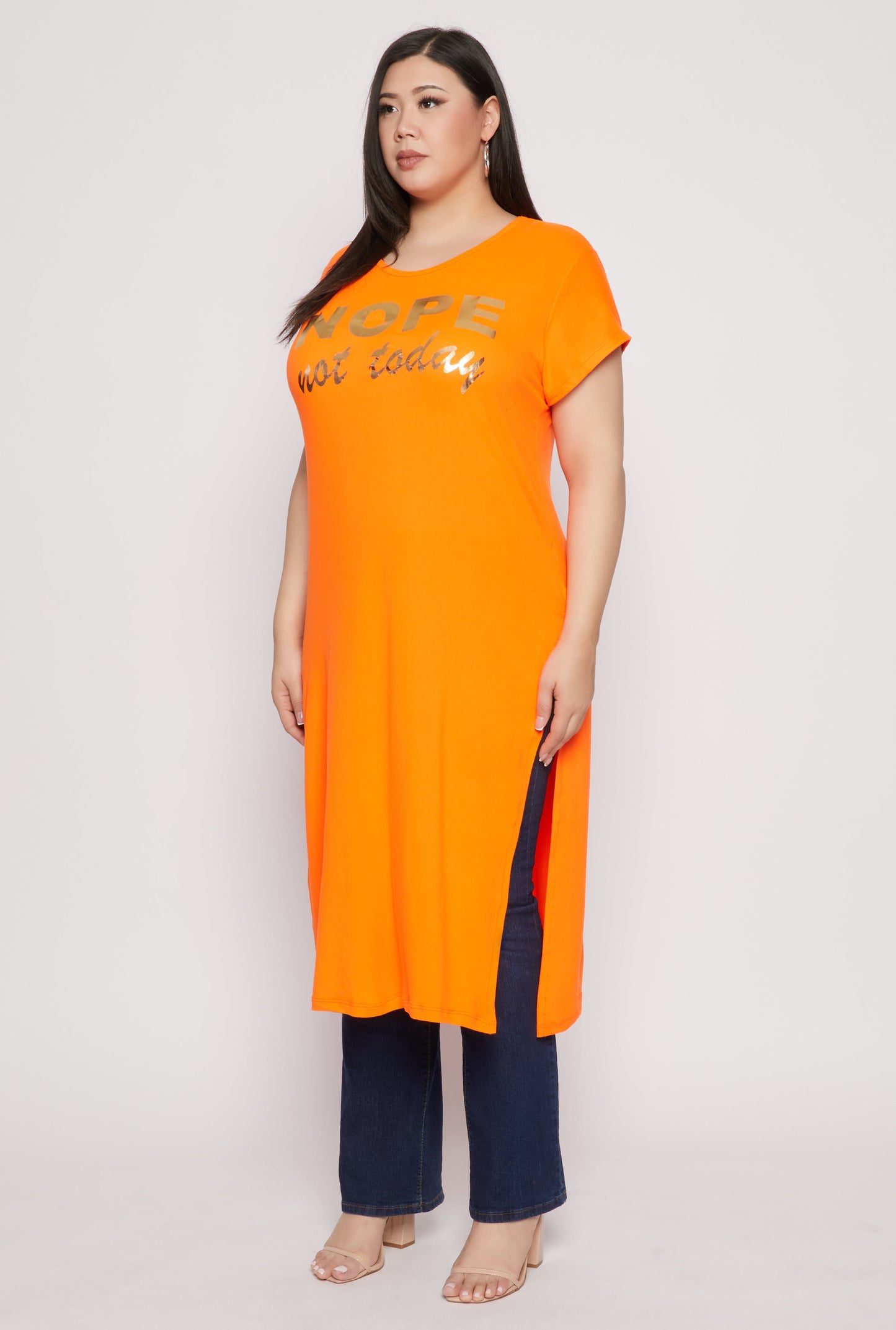 Plus Size Nope Not Today Maxi Top