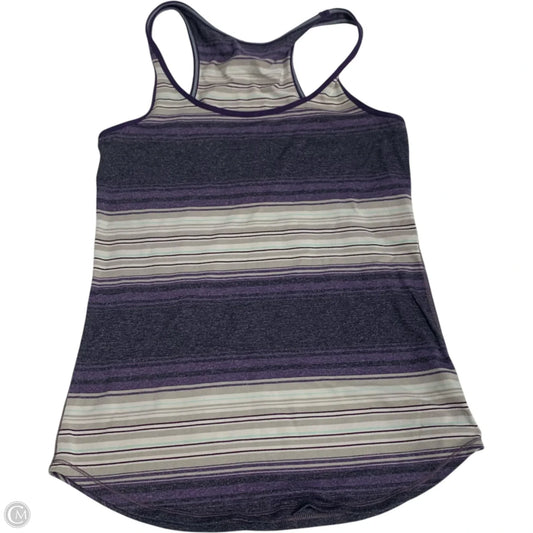 Athletic Tank Top By Lululemon In Purple & White, Size: M