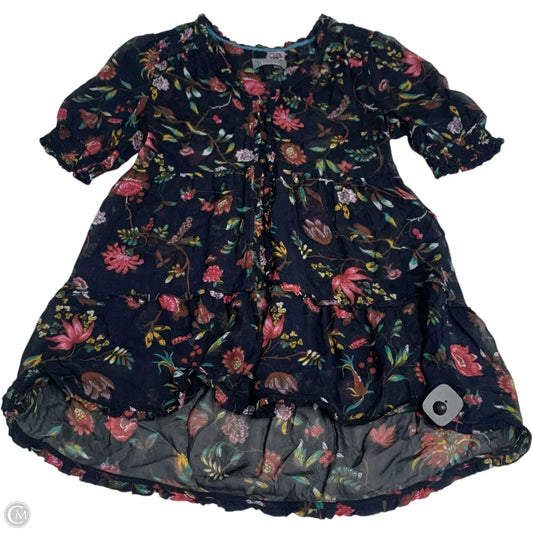 Tunic Short Sleeve By Anthropologie In Blue, Size: S